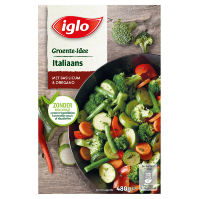 Iglo Groente-Idee Italiaans met Basilicum & Oregano 480 g