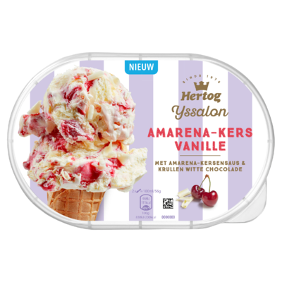 Hertog IJs Salon Amarena-Kers Vanille 900 ml
