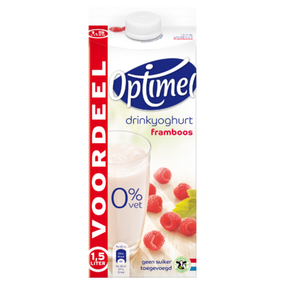 Optimel Drinkyoghurt Framboos 1,5 L