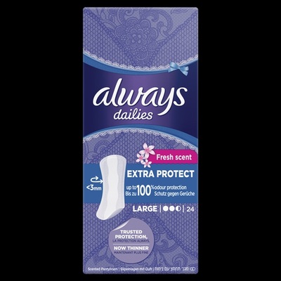 Always dailies fresh scent inlegkruisjes extra protect large