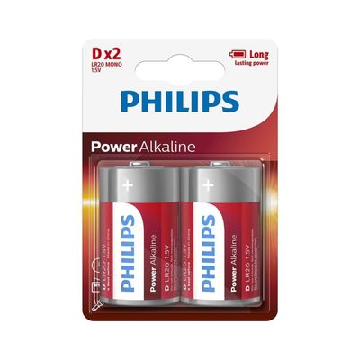 Philips D Power Batterijen Lr20 Blister