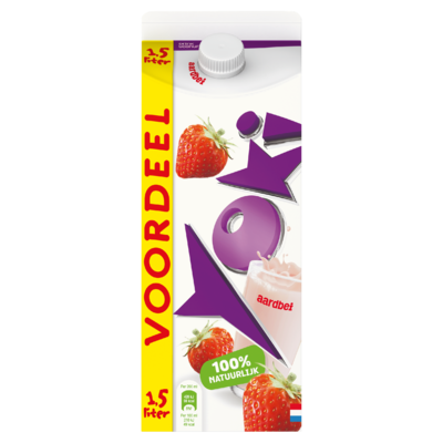 Yoki Drinkyoghurt Aardbei Voordeelpak 1,5 L