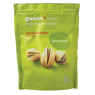 Huismerk pistachenoten gezouten