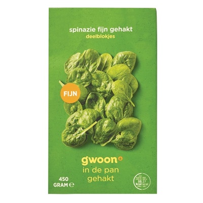 Huismerk spinazie fijn gesneden deelblokjes