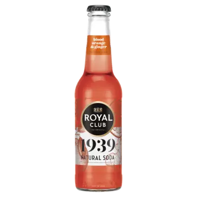 Royal Club Natural Soda Blood Orange Ginger Flesje