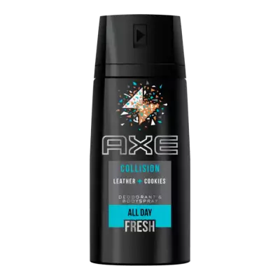 Axe Bodyspray Deodorant Collision Leer + Koekjes