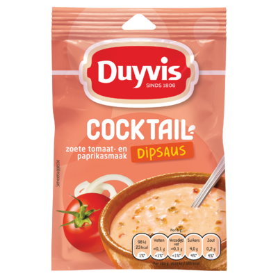 Duyvis Dipsausmix Cocktail Dipsaus Zoete Tomaat- En Paprikasmaak 6 g