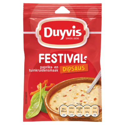 Duyvis Dipsausmix Festival Dipsaus Paprika- En Tuinkruidensmaak 6g