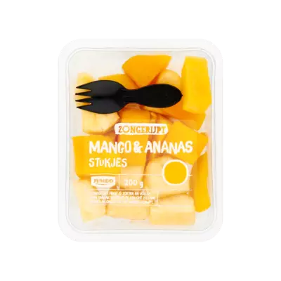 Huismerk Zongerijpte Mango & Ananas Stukjes