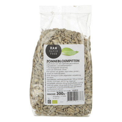 Raw Organic Food Zonnebloempitten