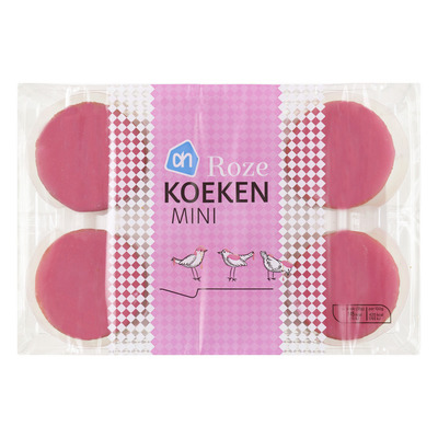 Huismerk Mini roze koeken