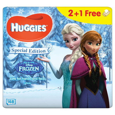 Huggies Baby doekjes natural care 2+1