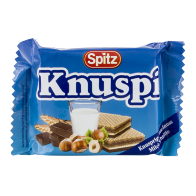 Spitz Knuspi melk hazelnoot wafeltjes