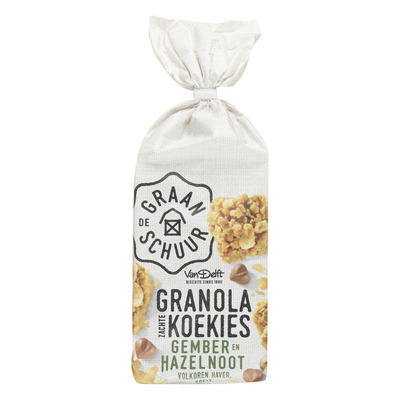 De Graanschuur Granola koekies gember en hazelnoot