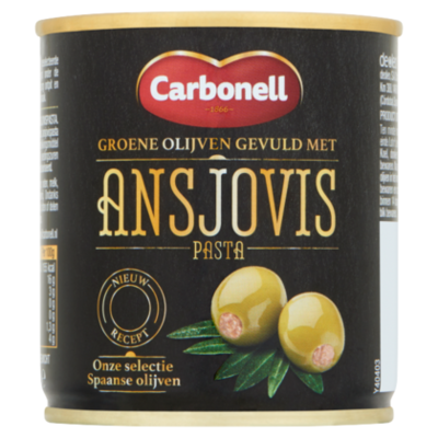 Carbonell Groene Olijven met ansjovis