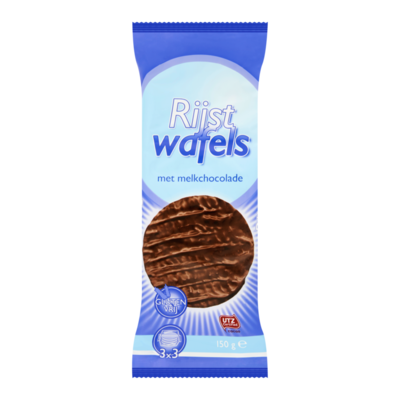 Continental Bakeries Glutenvrij Rijstwafels met Melkchocolade 3 x 3 Stuks
