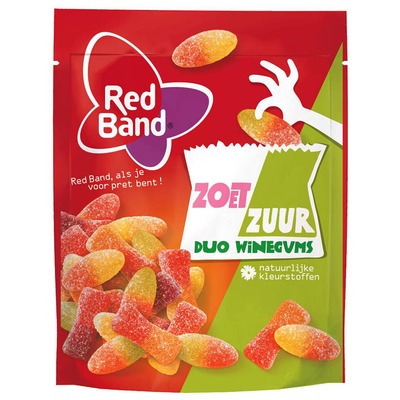 Red Band Winegum zoet zuur