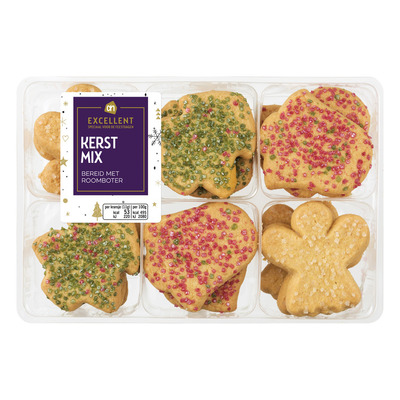 Huismerk Roomboter kerstmix gesuikerde topping
