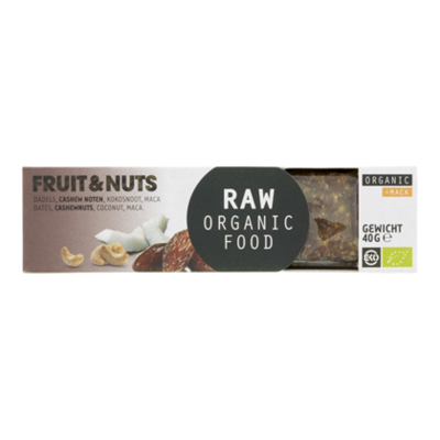 Raw Organic Food Fruit & notenreep maca