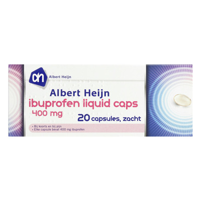 Huismerk Ibuprofen liquid caps 400 mg