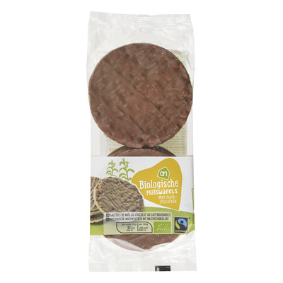 AH Biologisch Maïswafels met melkchocolade