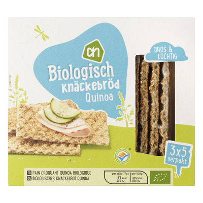 Huismerk Biologisch Knäckebröd quinoa