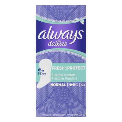 Always Dailies fresh & protect inlegkruisjes