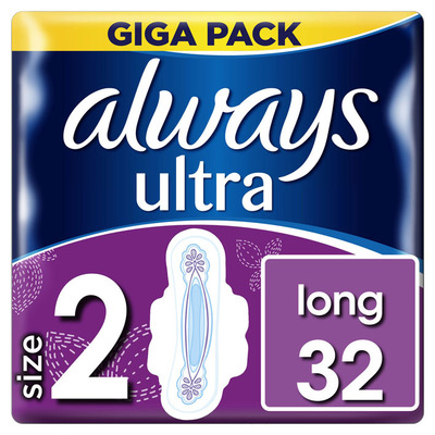 Always Ultra long maandverbanden met vleugels
