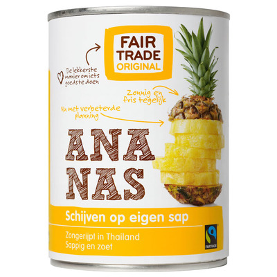 Fairtrade Original Ananasschijven op sap