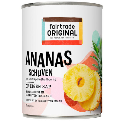 Fairtrade Original Ananasschijven op sap