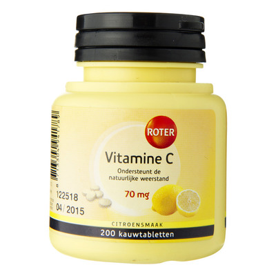 Roter Vitamine C 70 mg kauwtabletten citroen