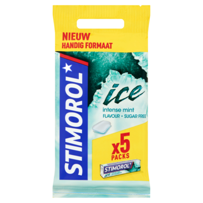 Stimorol Ice Intense Mint Flavour Sugar Free 5 x 14 g
