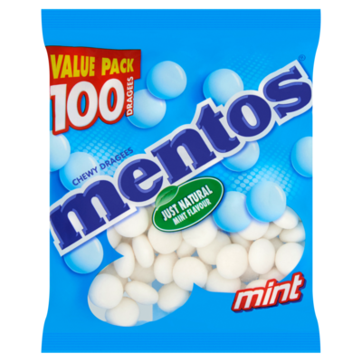 Mentos 100 dragees mint