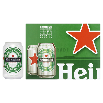 Heineken Bier Kofferpack Blik 12 X 33 Cl