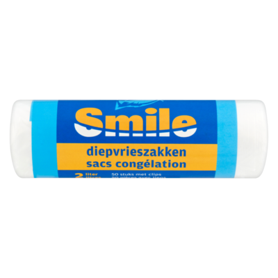 Smile Diepvrieszakken met Clips 2 Liter