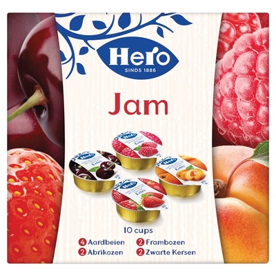 Hero jam cupjes 10-pack