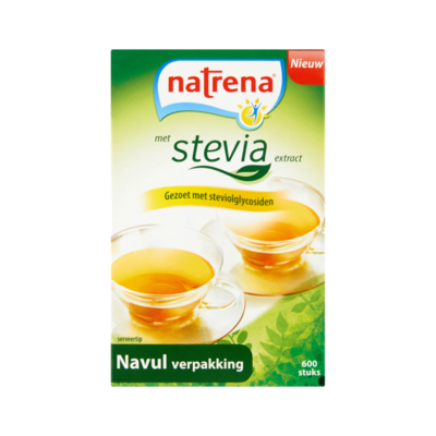 Natrena met Stevia Extract Navul Verpakking 600 Stuks