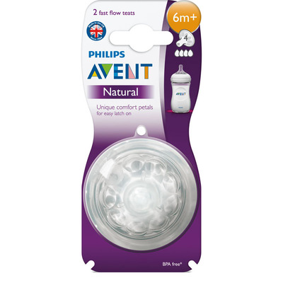 Avent Natural spenen 4 gaats 6m+
