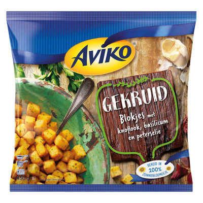 Aviko Gekruide aardappelblokjes