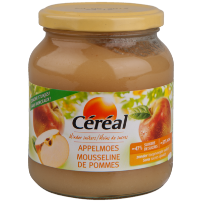 Céréal Appelmoes minder suikers