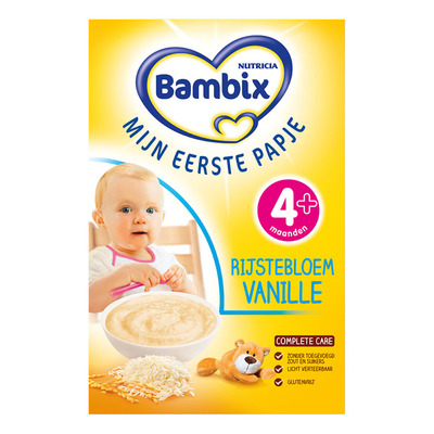 Bambix Rijstebloem vanille 4 mnd