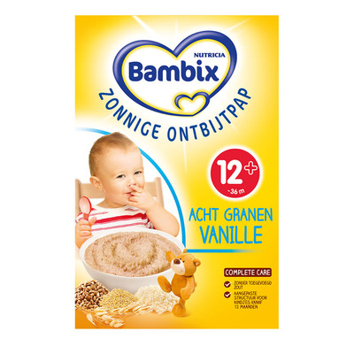 Bambix Zonnige ontbijtpap 8 granen vanil. 12m+