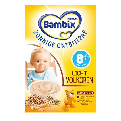 Bambix Zonnige ontbijtpap licht volkoren 8 mnd