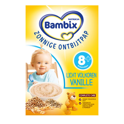 Bambix Zonnige ontbijtpap lichtvolk. vanille 8m