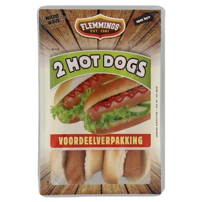 Flemmings Kant En Klaar Maaltijd Hotdog Duopack