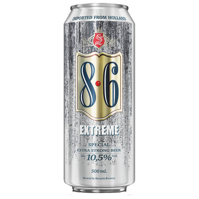Bavaria 8.6 Extreme 10.5% Blik zwaar blond bier