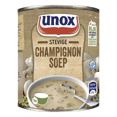 Unox Soep in blik stevige champignonsoep