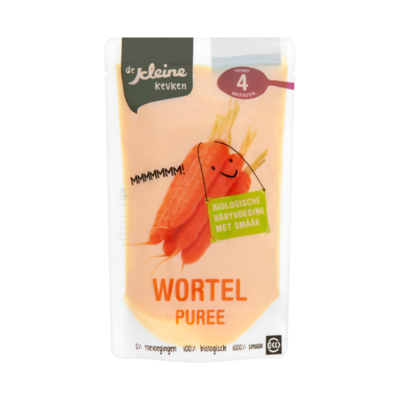 De Kleine Keuken Biologische Verse Wortel Puree Vanaf 4 Maanden