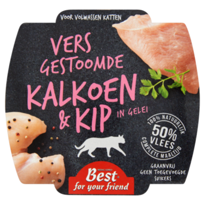 Best For Your Friend Kat kip-kalkoen brokjes