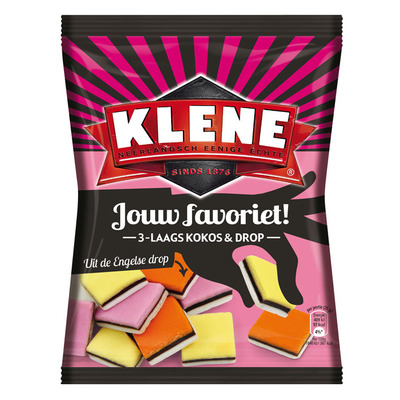 Klene 3 laags kokos en drop